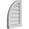 Ekena Millwork Quarter Round Top Left Surface Mount PVC Gable Vent w/ 2"W x 2"P Brickmould Sill Frame, 14"W x 20"H GVPQL14X2003SN - alternate 3